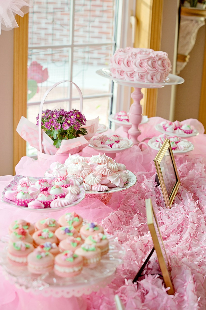 baby shower dekoracje różowe dziewczynka